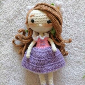 Amigurumi handgemaakte gehaakte pop Rapunzel