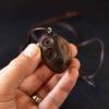 Houten Ketting Handgemaakt met Artistieke Stijl Hangtrommel