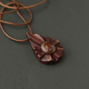 Houten Ketting Handgemaakt met Artistieke Stijl Zhaleh
