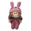 Amigurumi handgemaakte gehaakte pop konijn meisje