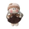 Amigurumi handgemaakte gehaakte pop chocolade meisje