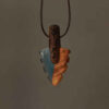 Gesneden Houten Hanger met Resin Handgemaakt Artistiek Neize