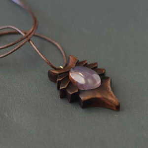 Houten Ketting Handgemaakt met Artistieke Stijl Liam