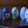 Blauwe Aardewerken Nowruz Eieren – Model Rahil