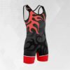 Heren Mouwloos Worstelsinglet Model Vuur