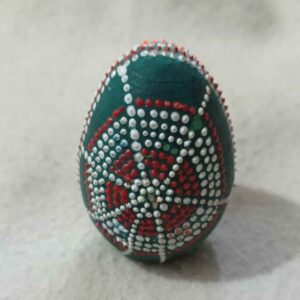 Bruine Aardewerken Nowruz Eieren – Model Khatoon