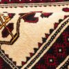 Handgeknoopt Perzisch Kashmar Mona Loper (Tribaal Geometrisch Medaillon) - Rode Wol