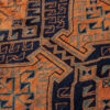 Vintage Perzisch Ardabil Meshkin Tapijt (Tribaal Geometrisch Medaillon) - Oranje Wol