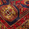 Vintage Perzisch Ardabil Negar Tapijt (Tribaal Geometrisch Medaillon) - Oranje Wol