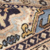 Vintage Perzisch Ardabil Sevin Loper (Tribaal Geometrisch Medaillon) - Crème Zijde & Wol