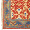Handgeknoopt Perzisch Yazd Laleh Tapijt (Klassiek Geometrisch Patroon) - Oranje Wol