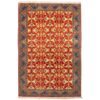 Handgeknoopt Perzisch Yazd Laleh Tapijt (Klassiek Geometrisch Patroon) - Oranje Wol