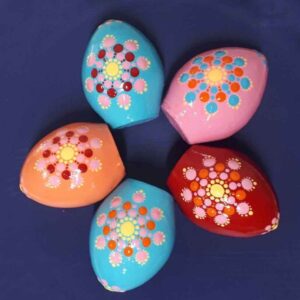 Blauwe Aardewerken Nowruz Eieren – Noghte Koobi