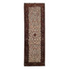 Vintage Perzisch Ardabil Haleh Loper (Tribaal Geometrisch Medaillon) - Rode Wol