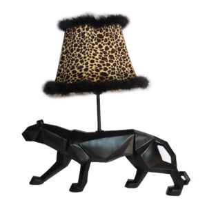 Novelty Tafellamp – Zwarte Keramische Tijger