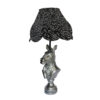 Novelty Tafellamp – Bordeaux Keramische Zebra