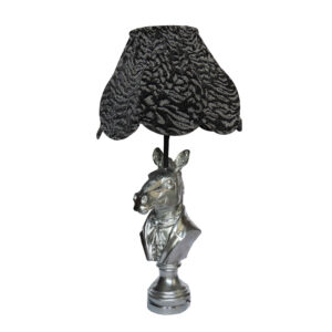 Novelty Tafellamp – Bordeaux Keramische Zebra