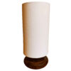 Minimalistische Houten Tafellamp Isan – Witte Kap