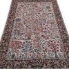 Handgeknoopt Perzisch Kerman Kiarash Tapijt (Elegant Bloemenpatroon) - Grijze Wol