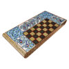 Perzisch Ingelegd Houten Marqueterie Schaakbord Model Labe Gerd