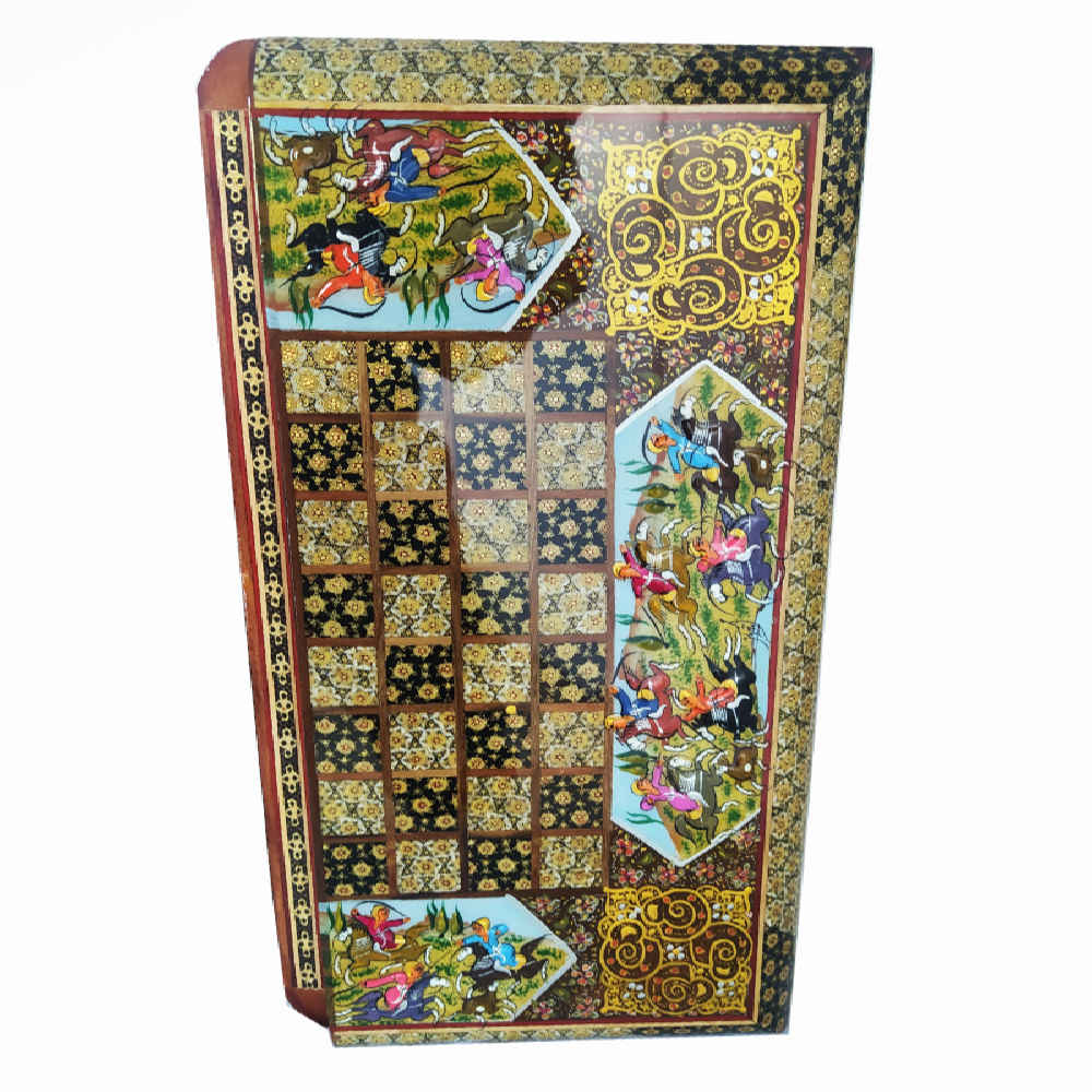 Perzisch Marqueterie Schaakbord Model Mehregan