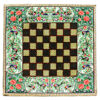 Perzisch Ingelegd Houten Marqueterie Schaakbord Model Naghashi