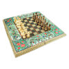 Perzisch Ingelegd Houten Marqueterie Schaakbord Model Naghashi
