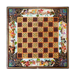 Perzisch Marqueterie Schaakbord Tazhib