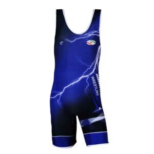 Heren Iraanse Mouwloos Worstelsinglet Model WPSblu