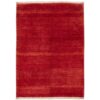 Handgeknoopt Perzisch minimalistisch Gabbeh tapijt - Effen, Rood, Wol