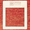 Handgeknoopt Perzisch minimalistisch Gabbeh tapijt - Effen, Rood, Wol