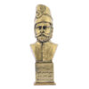 Mohammad Shah Qajar Buste Standbeeld – Bronskleur