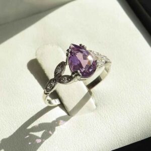 Zilveren Ring Mana – Paarse Amethist