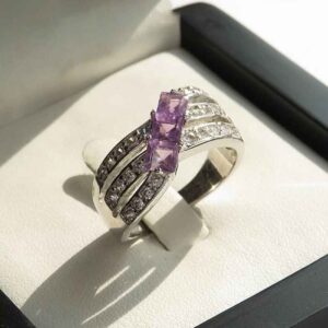 Zilveren Ring Nastaran – Amethist
