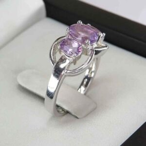 Zilveren Ring Banafshe – Amethist & Zilver
