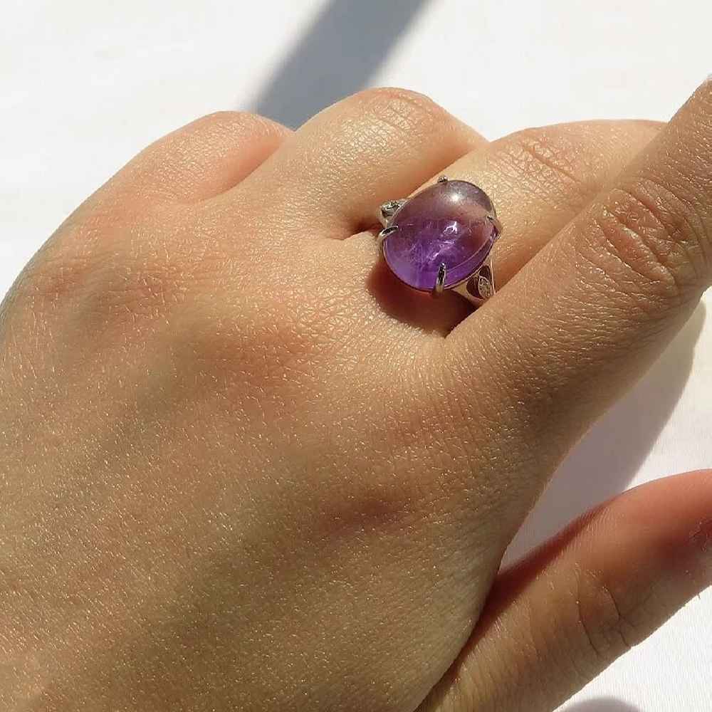 Zilveren Ring Damle – Elegante Amethist