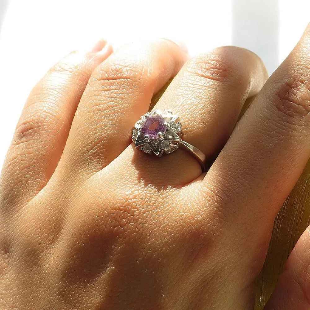 Zilveren Ring Setareh – Sterrenschittering