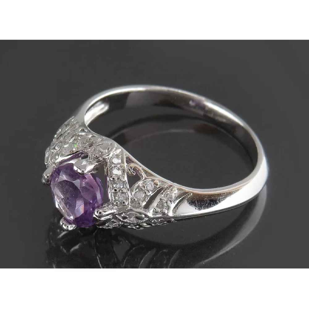 Zilveren Ring Sahar – Amethist & Zilver