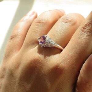 Zilveren Ring Sahar – Amethist & Zilver