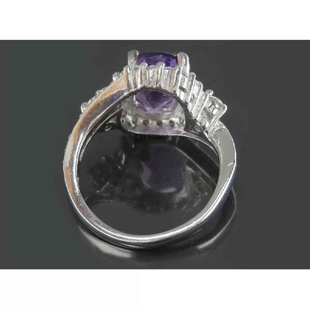 Zilveren Ring Prinses – Amethist