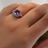 Zilveren Ring Prinses – Amethist