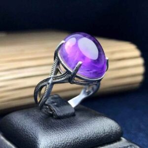 Zilveren Ring Purper – Klassiek Design