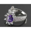 Zilveren Ring Ashrafi – Amethist