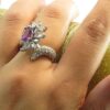 Zilveren Ring Ashrafi – Amethist
