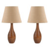 Set van 2 Accent Houten Tafellampen – Model Safa