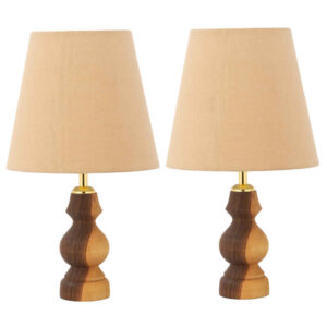 Set van 2 Accent Houten Tafellampen – Model Hoor