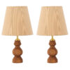 Set van 2 Accent Houten Tafellampen – Model Hoor
