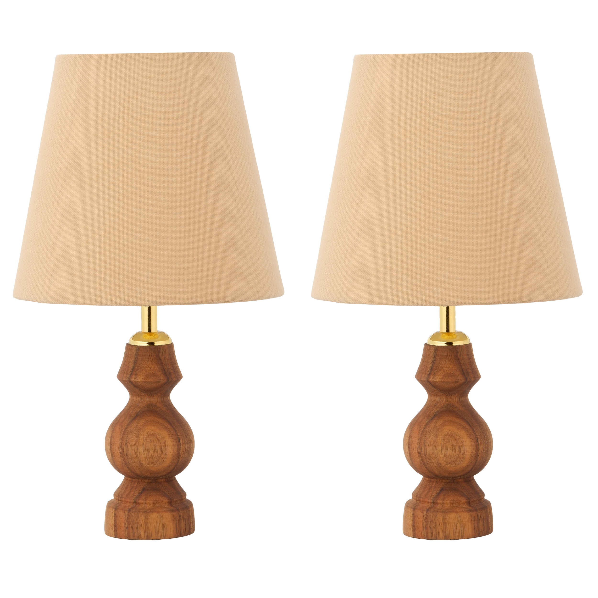 Set van 2 Accent Houten Tafellampen – Model Hoor