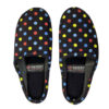 Zachte Zwarte Dames Pantoffels Model Stippen
