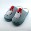 Zachte Blauwe Dames Pantoffels Model Pinguïn